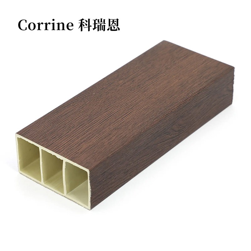 WPC Timber Decoration Tube Hollow Square Timber Tube suppliers