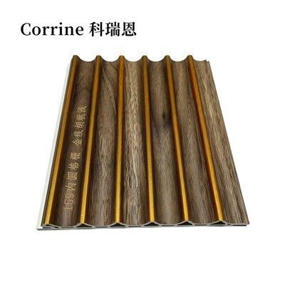 Dvo-bojni unutarnji kružni drveni zidni paneli 3D akustični dekor za dom